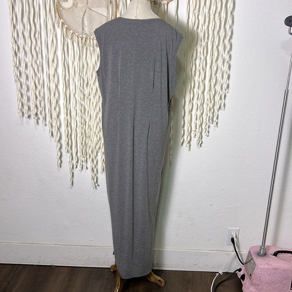 Kit and Ace NWOT Gray Cashmere Blend Sleeveless Everywhere Maxi Dress Size 8 - Picture 4 of 8